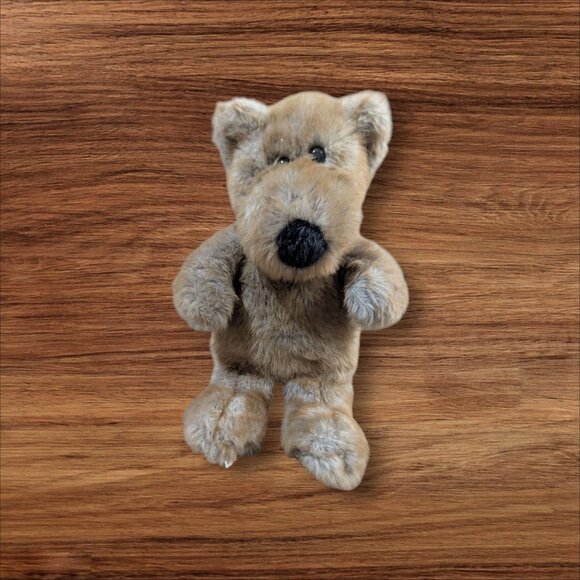 Dan Dee Plush Teddy Bear stuffed animal toy frosted brown gray 11" sitting - Picture 2 of 9